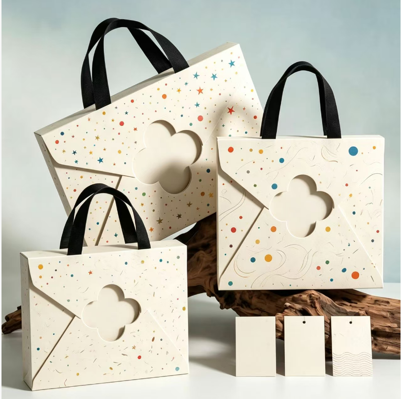Four-leaf clover-shaped tote bag